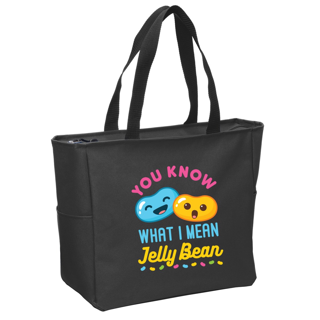 You Know What I Mean Jelly Bean Zip Tote Bag