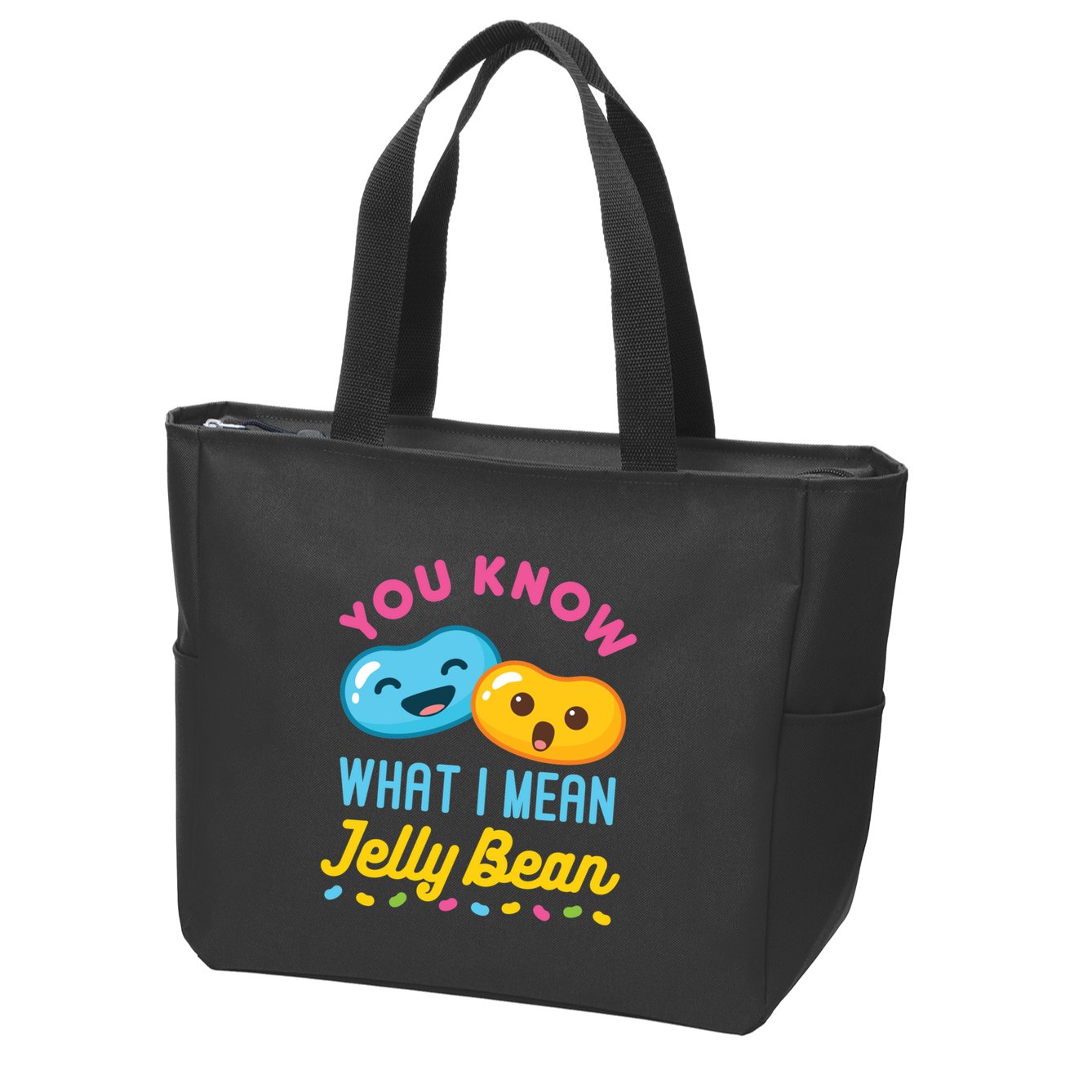 You Know What I Mean Jelly Bean Zip Tote Bag
