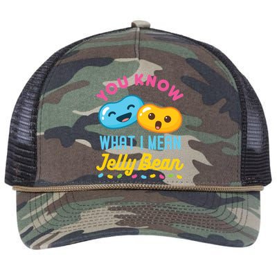 You Know What I Mean Jelly Bean Retro Rope Trucker Hat Cap