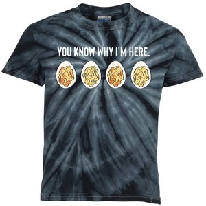 You Know Why IM Here Thanksgiving Deviled Eggs Fall Kids Tie-Dye T-Shirt