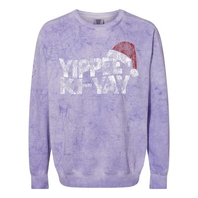 Yippee Kiyay Colorblast Crewneck Sweatshirt