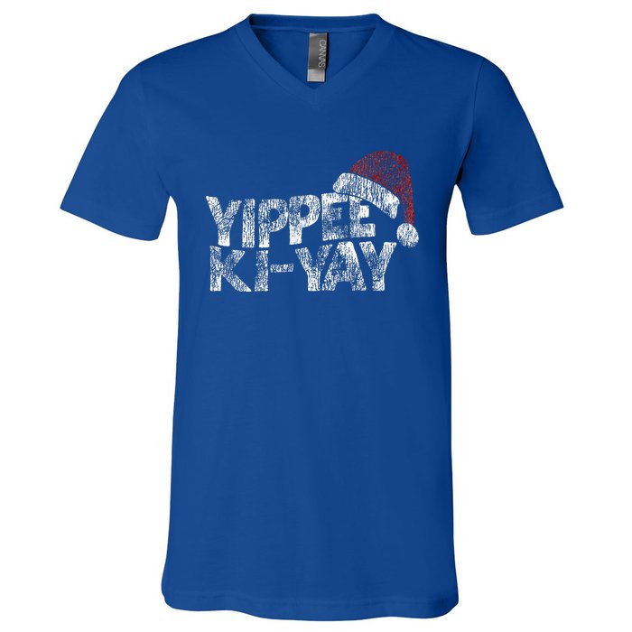 Yippee Kiyay V-Neck T-Shirt