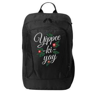 Yippee Ki Yay Christmas Holiday City Backpack