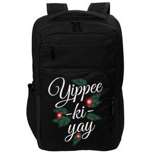 Yippee Ki Yay Christmas Holiday Impact Tech Backpack