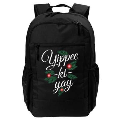 Yippee Ki Yay Christmas Holiday Daily Commute Backpack