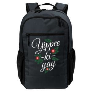 Yippee Ki Yay Christmas Holiday Daily Commute Backpack