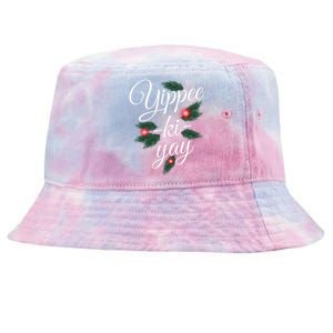 Yippee Ki Yay Christmas Holiday Tie-Dyed Bucket Hat