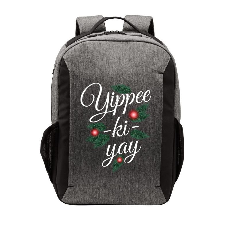 Yippee Ki Yay Christmas Holiday Vector Backpack