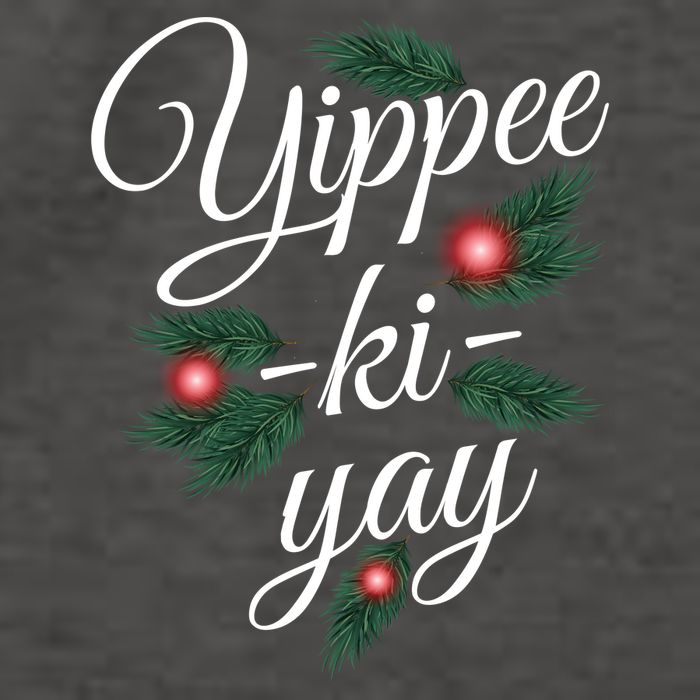 Yippee Ki Yay Christmas Holiday Vector Backpack