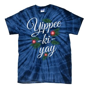 Yippee Ki Yay Christmas Holiday Tie-Dye T-Shirt