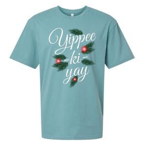 Yippee Ki Yay Christmas Holiday Sueded Cloud Jersey T-Shirt