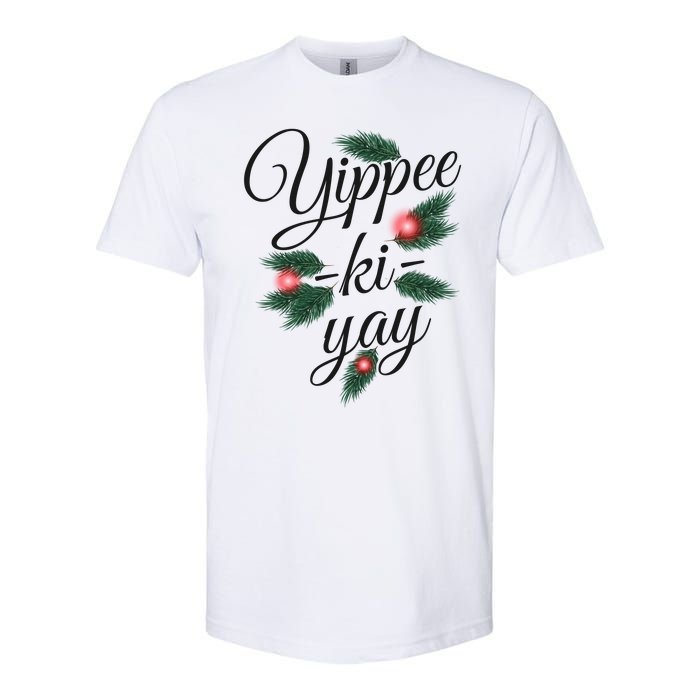 Yippee Ki Yay Christmas Holiday Softstyle CVC T-Shirt