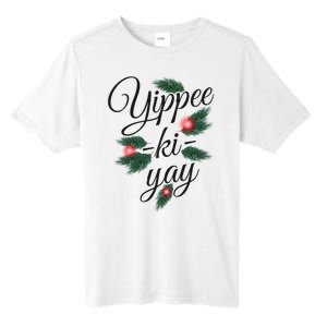 Yippee Ki Yay Christmas Holiday Tall Fusion ChromaSoft Performance T-Shirt