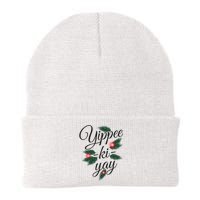 Yippee Ki Yay Christmas Holiday Knit Cap Winter Beanie