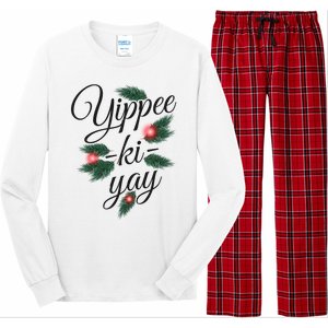 Yippee Ki Yay Christmas Holiday Long Sleeve Pajama Set