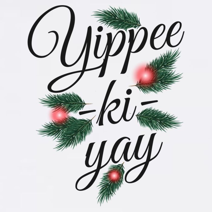 Yippee Ki Yay Christmas Holiday Flatbill Hat