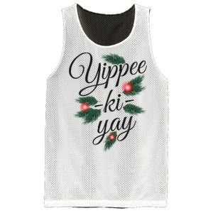 Yippee Ki Yay Christmas Holiday Mesh Reversible Basketball Jersey Tank