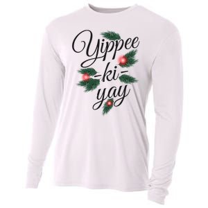 Yippee Ki Yay Christmas Holiday Cooling Performance Long Sleeve Crew