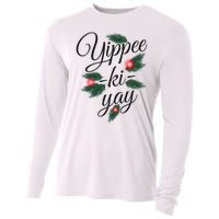 Yippee Ki Yay Christmas Holiday Cooling Performance Long Sleeve Crew