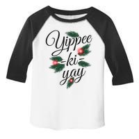 Yippee Ki Yay Christmas Holiday Toddler Fine Jersey T-Shirt