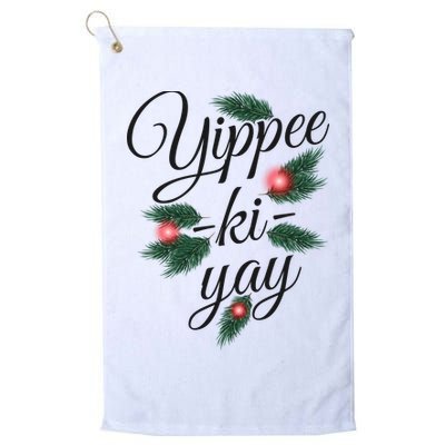 Yippee Ki Yay Christmas Holiday Golf Towel