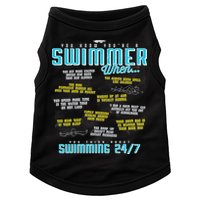 You Know You're A Swimmer When Funny List For Swim Gift Doggie Tank
