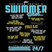 You Know You're A Swimmer When Funny List For Swim Gift Doggie Tank