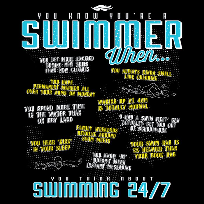 You Know You're A Swimmer When Funny List For Swim Gift Doggie Tank