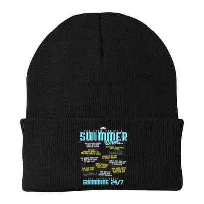 You Know You're A Swimmer When Funny List For Swim Gift Beanie