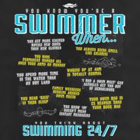 You Know You're A Swimmer When Funny List For Swim Gift Golf Towel