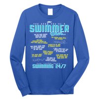 You Know You're A Swimmer When Funny List For Swim Gift Long Sleeve Shirt