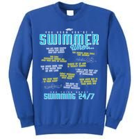 You Know You're A Swimmer When Funny List For Swim Gift Sweatshirt