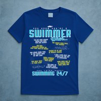 You Know You're A Swimmer When Funny List For Swim Gift T-Shirt