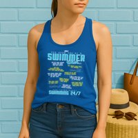 You Know You're A Swimmer When Funny List For Swim Gift Womens Tank Top
