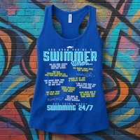 You Know You're A Swimmer When Funny List For Swim Gift Womens Tank Top