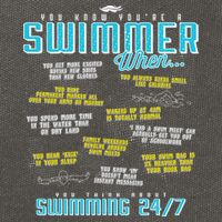 You Know You're A Swimmer When Funny List For Swim Gift Cotton Canvas Backpack