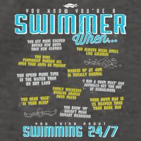 You Know You're A Swimmer When Funny List For Swim Gift Vector Backpack