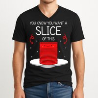 You Know You Want A Slice Of This Canned Cranberry Sauce V-Neck T-Shirt