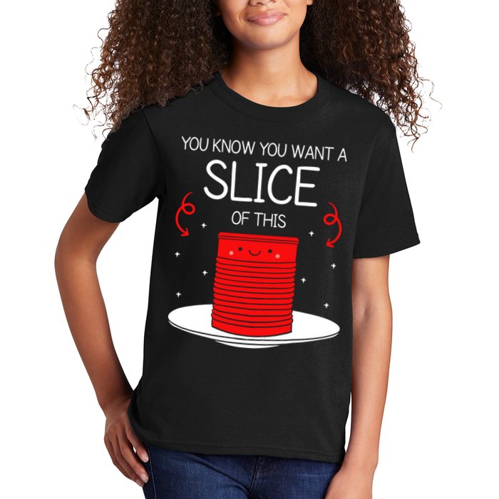 You Know You Want A Slice Of This Canned Cranberry Sauce Kids T-Shirt