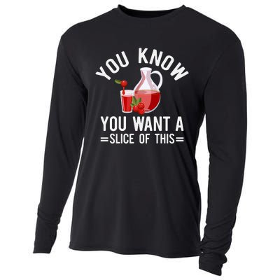 You Know You Want A Slice Of This Funny Thanksgiving Cooling Performance Long Sleeve Crew