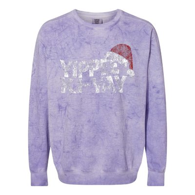 Yippee Ki Yay Colorblast Crewneck Sweatshirt