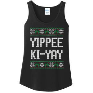 Yippee Ki Yay Funny Christmas Funny Gift Ladies Essential Tank