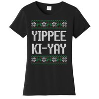 Yippee Ki Yay Funny Christmas Funny Gift Women's T-Shirt