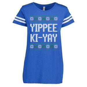 Yippee Ki Yay Funny Christmas Funny Gift Enza Ladies Jersey Football T-Shirt