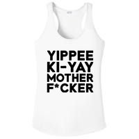 Yippee Ki Yay Mother F Cker Ladies PosiCharge Competitor Racerback Tank