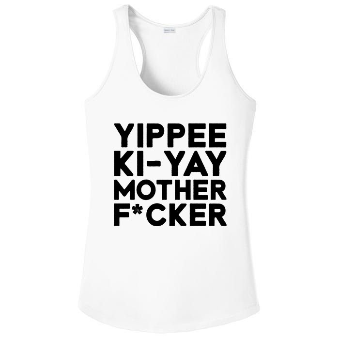 Yippee Ki Yay Mother F Cker Ladies PosiCharge Competitor Racerback Tank