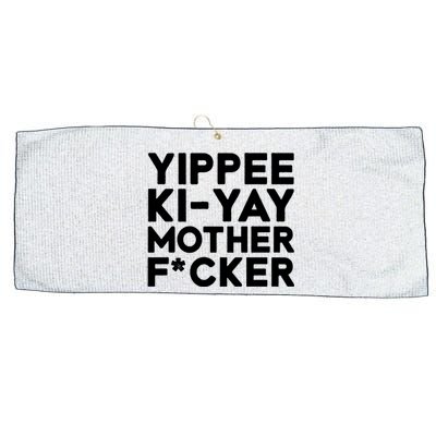 Yippee Ki Yay Mother F Cker Large Microfiber Waffle Golf Towel