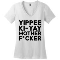 Yippee Ki Yay Mother F Cker Women's V-Neck T-Shirt