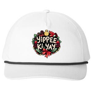 Yippee Ki Yay Funny Christmas Party Snapback Five-Panel Rope Hat