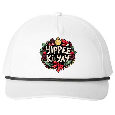 Yippee Ki Yay Funny Christmas Party Snapback Five-Panel Rope Hat